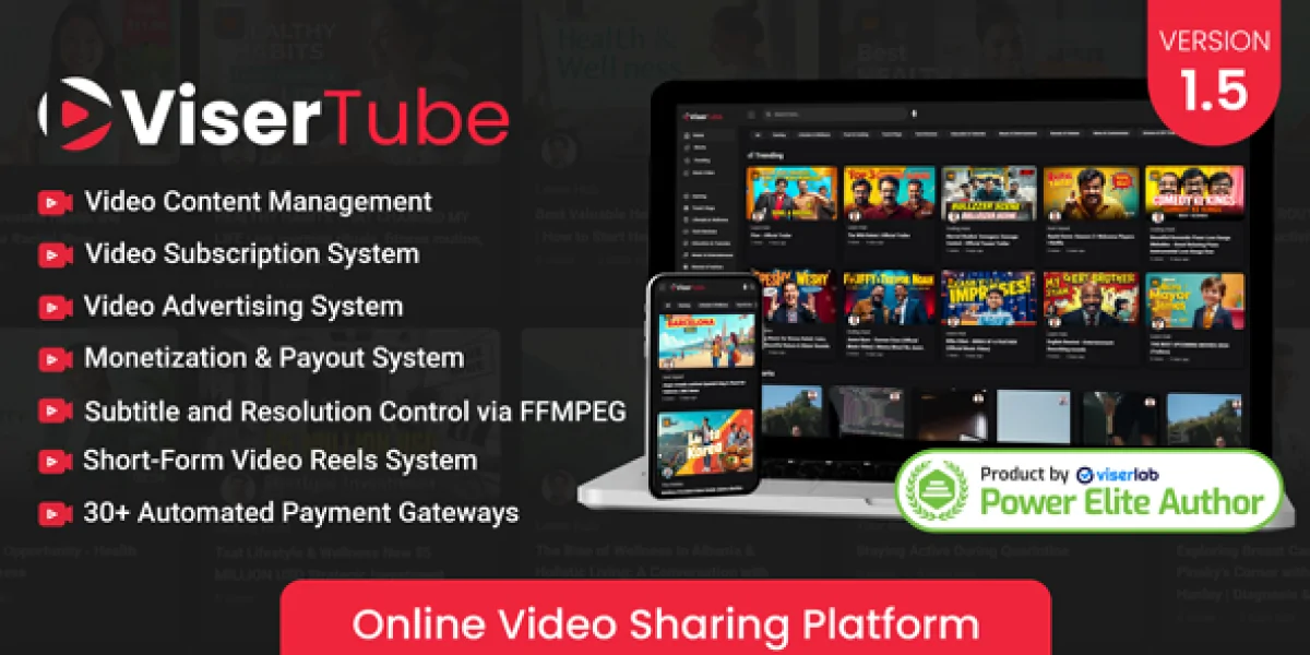 ViserTube - Online Video Sharing Platform