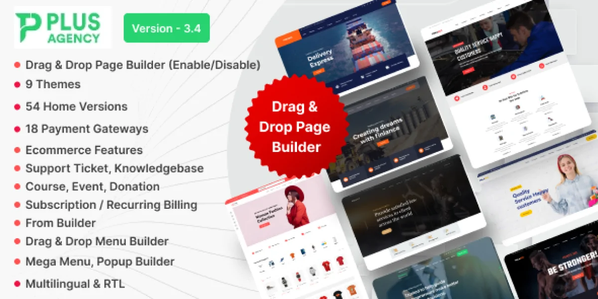 PlusAgency - Multipurpose Website CMS / Business CMS