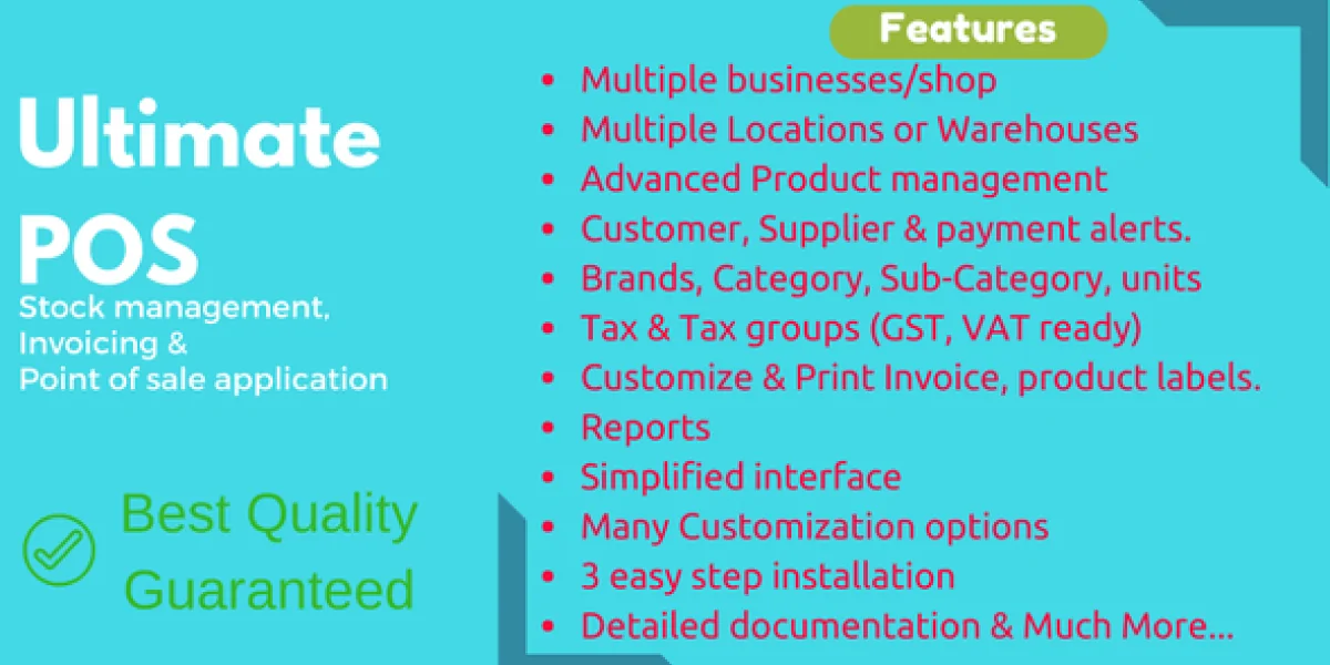Ultimate POS - Best ERP, Stock Management, Point of Sale & Invoicing application