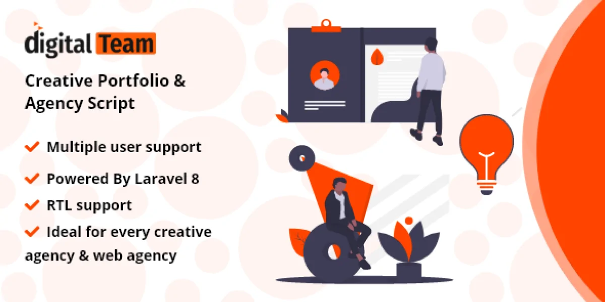 DigitalTeam - Creative Portfolio & Agency Script