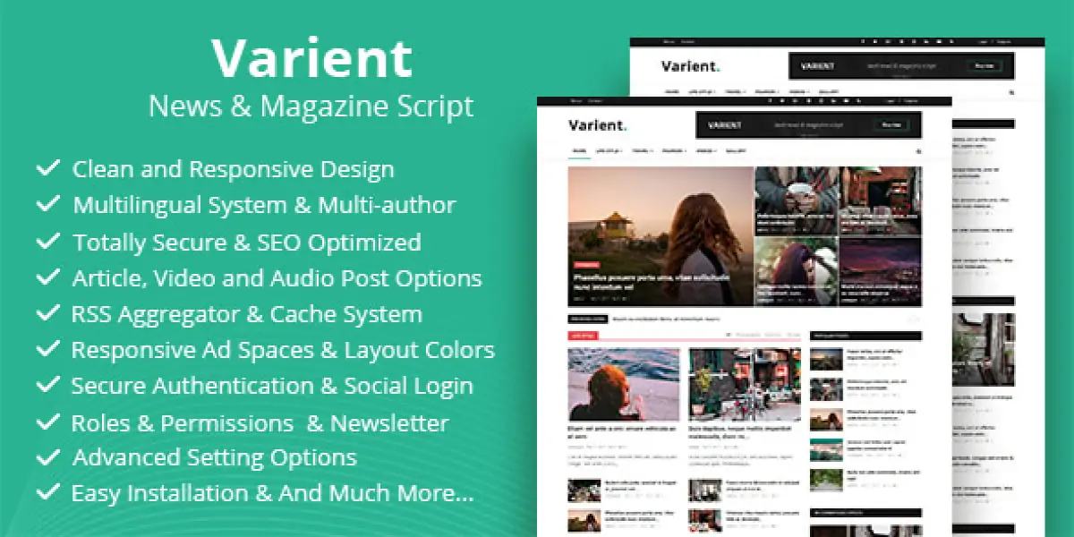 Varient  News & Magazine Script
